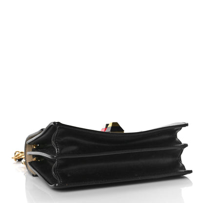 Fendi Vitello Liberty Bi-Color FF 1974 Embossed Small Kan I Shoulder Bag Black Maya 4 of 12
