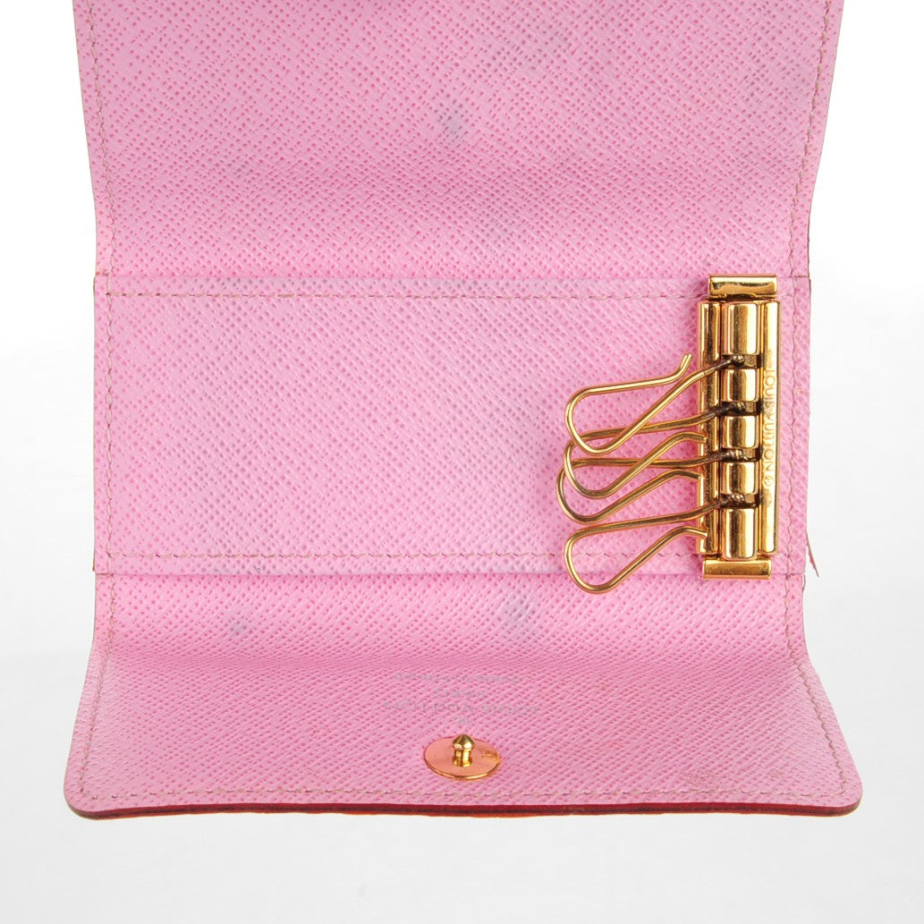 Louis Vuitton Monogram Multicolor Multicles 4 Key Holder White Litchi 5 of 8