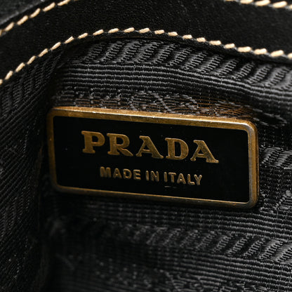 Prada Tessuto Nylon Soft Calf Small Tote Black 6 of 16