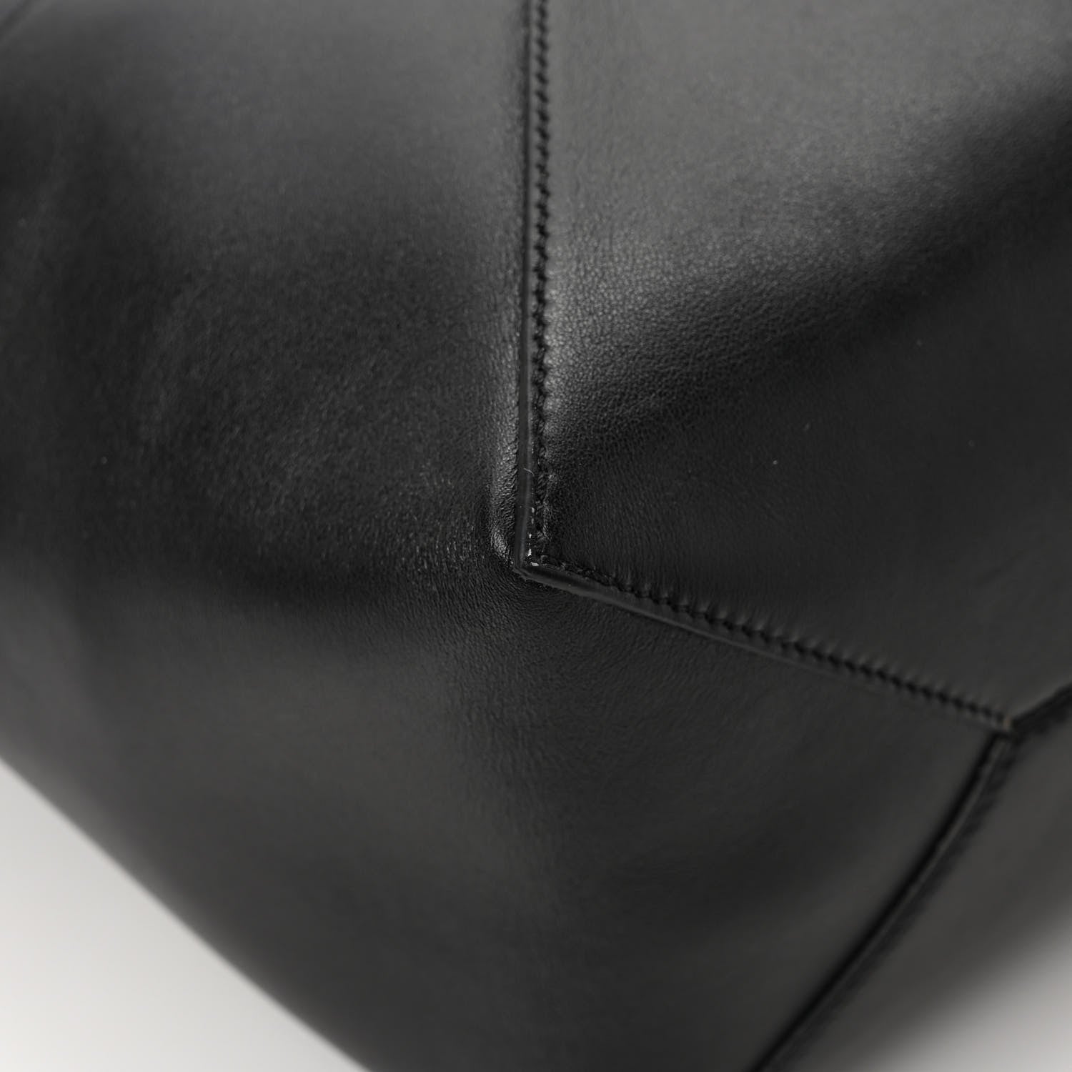 Loewe Shiny Calfskin Medium Puzzle Fold Tote Black 10 of 11