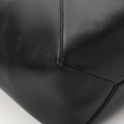 Loewe Shiny Calfskin Medium Puzzle Fold Tote Black 10 of 11