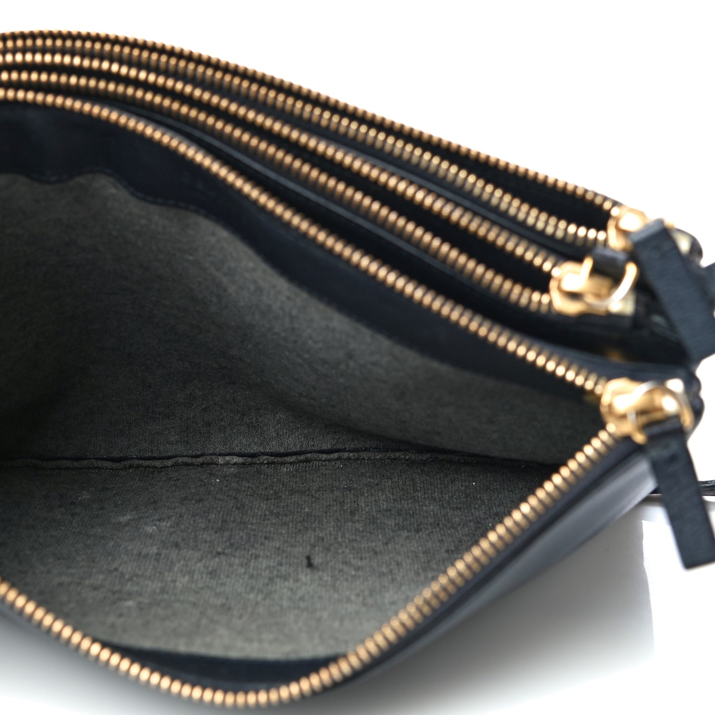 Goatskin Large Trio Crossbody Bag Dark Blue