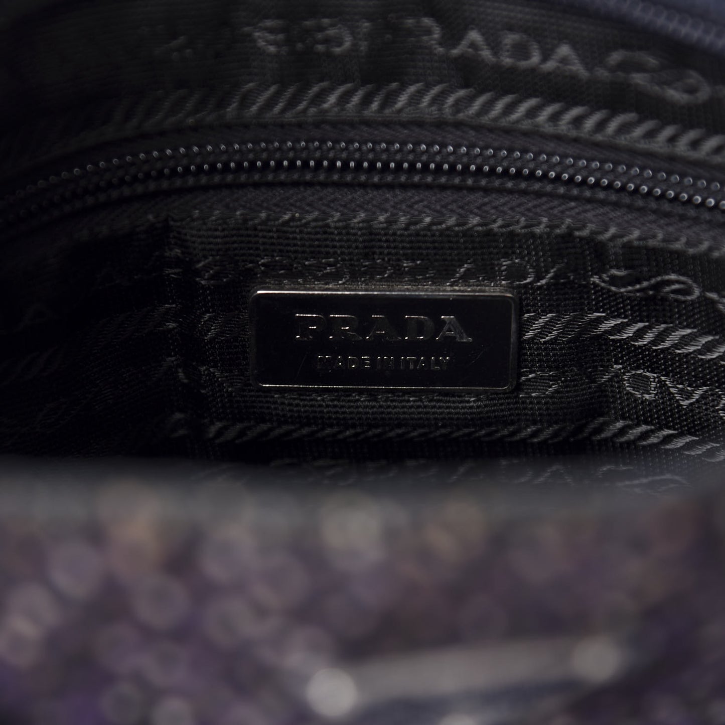 Stuoia Tweed Cinghiale Grosgrain Tote