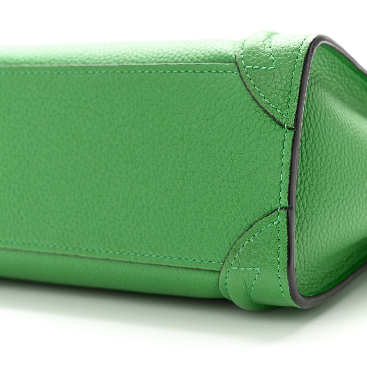 Celine Drummed Calfskin Nano Luggage Mint 10 of 11