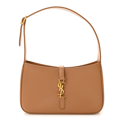 Saint Laurent SAINT LAURENT Smooth Calfskin Le 5 A 7 Hobo Brown 1 of 9