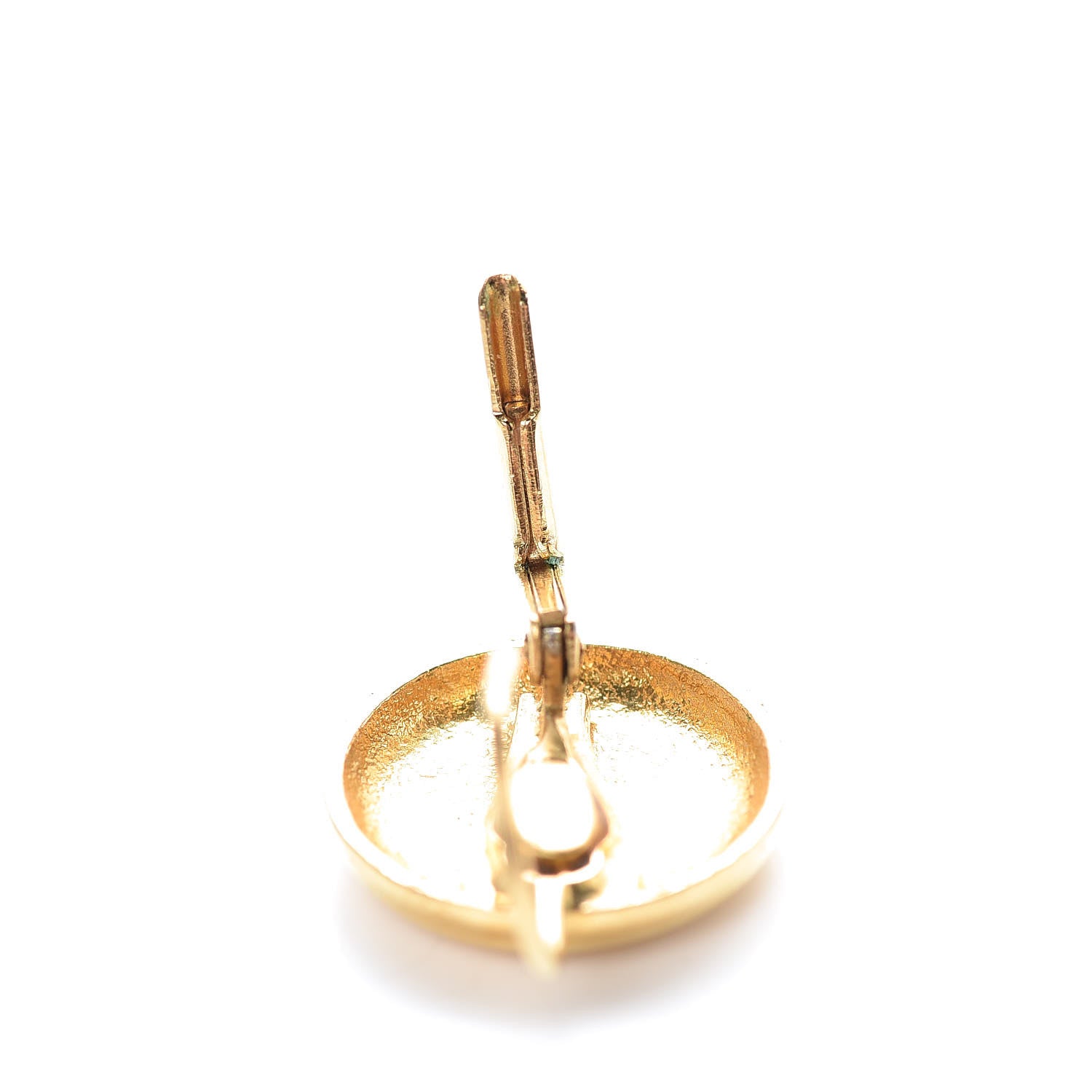 Chanel CC Clip On Earrings Gold 5 of 5