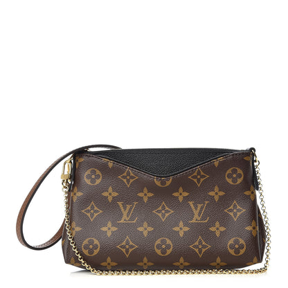 Louis Vuitton Monogram Pallas Clutch Black 1 of 10