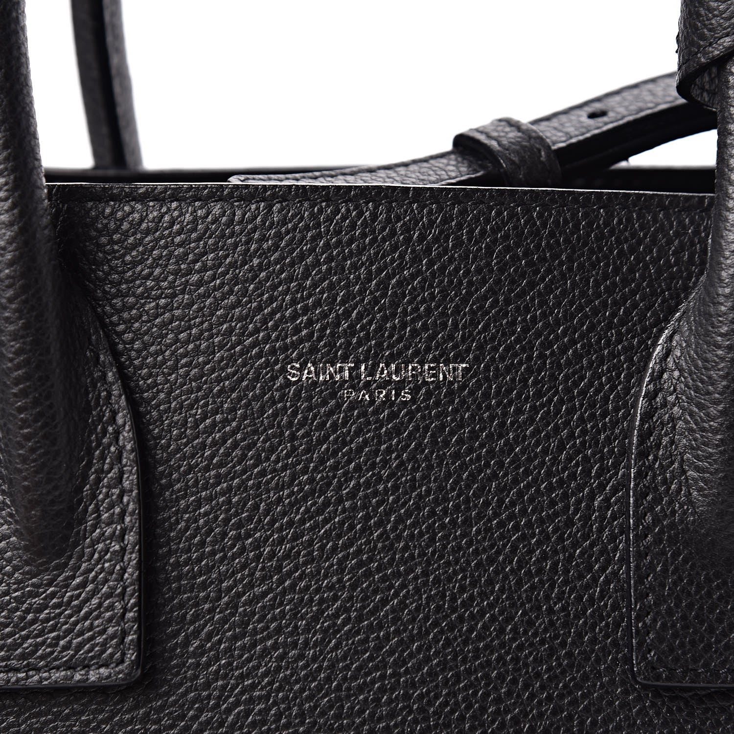 Saint Laurent Grained Calfskin Baby Sac De Jour Black 6 of 12