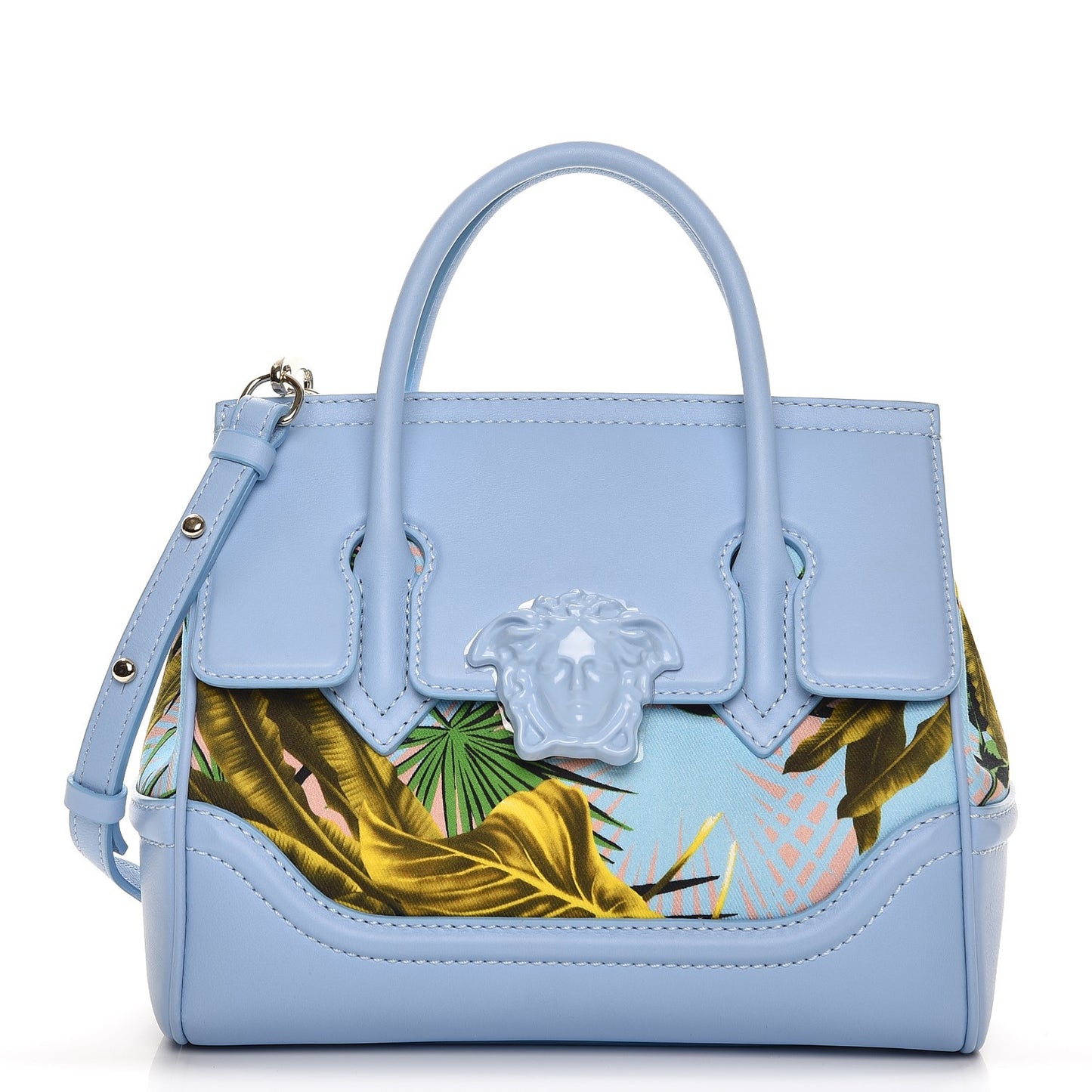 Calfskin Canvas Medium Palazzo Empire Bag Desert Palm