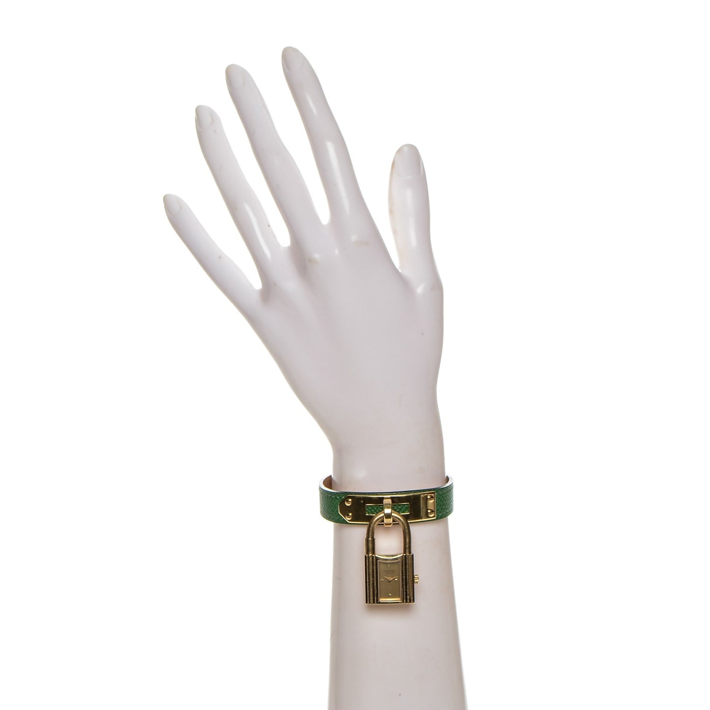 Stainless Steel Courchevel 20mm Kelly Cadena Quartz Watch Vert Clair