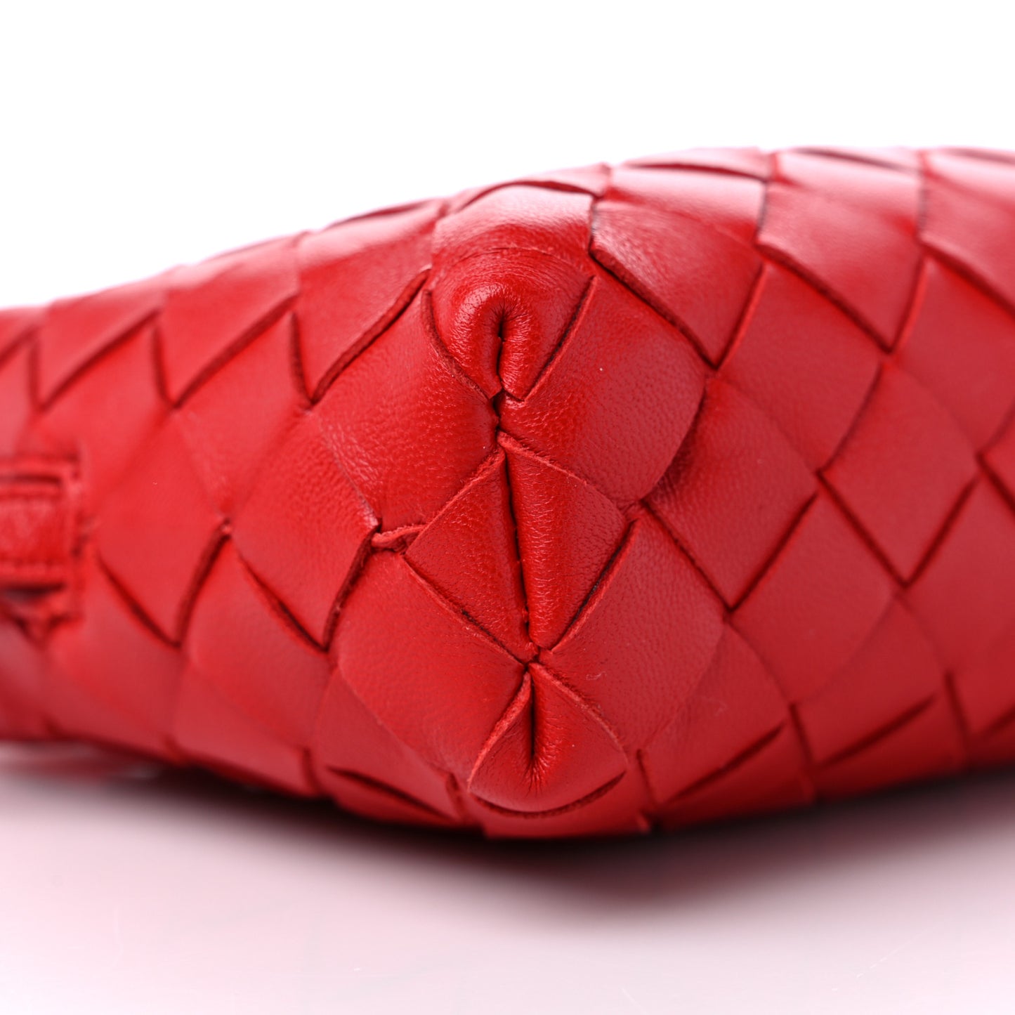 Nappa Intrecciato Mini Crossbody Bright Red