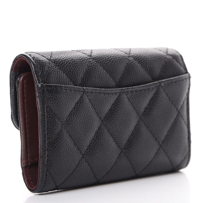 Chanel Caviar Quilted Classic 4 Key Holder Wallet Black 2 of 10