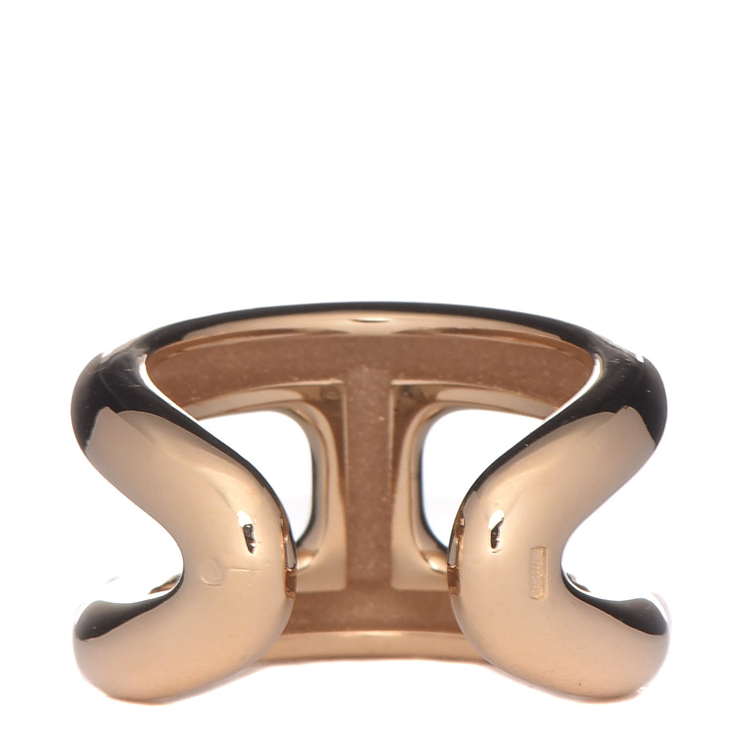 Hermes 18K Yellow Gold PM Osmose Ring 51 5.75 4 of 6