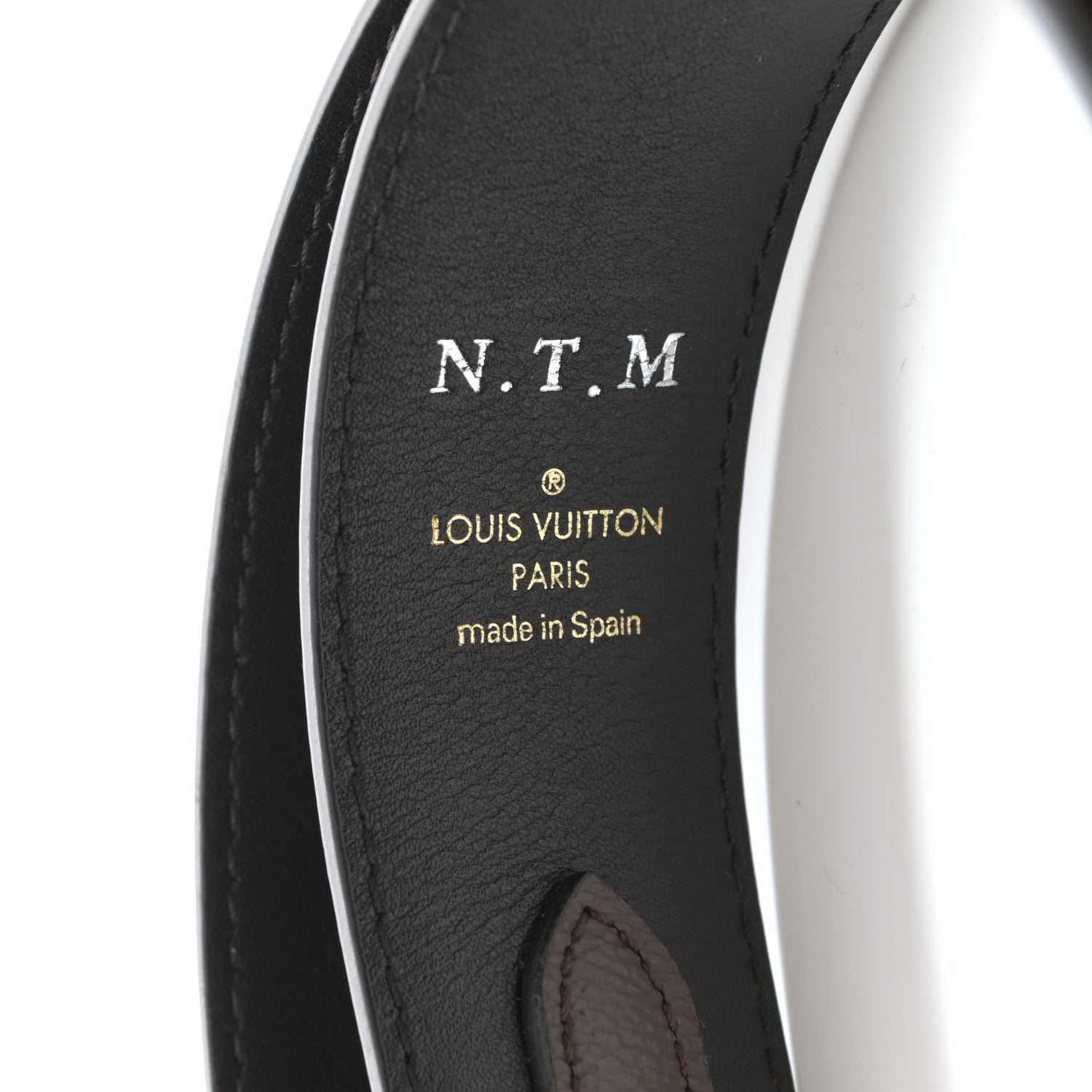 Louis Vuitton Monogram Bandouliere Shoulder Strap Black 3 of 4