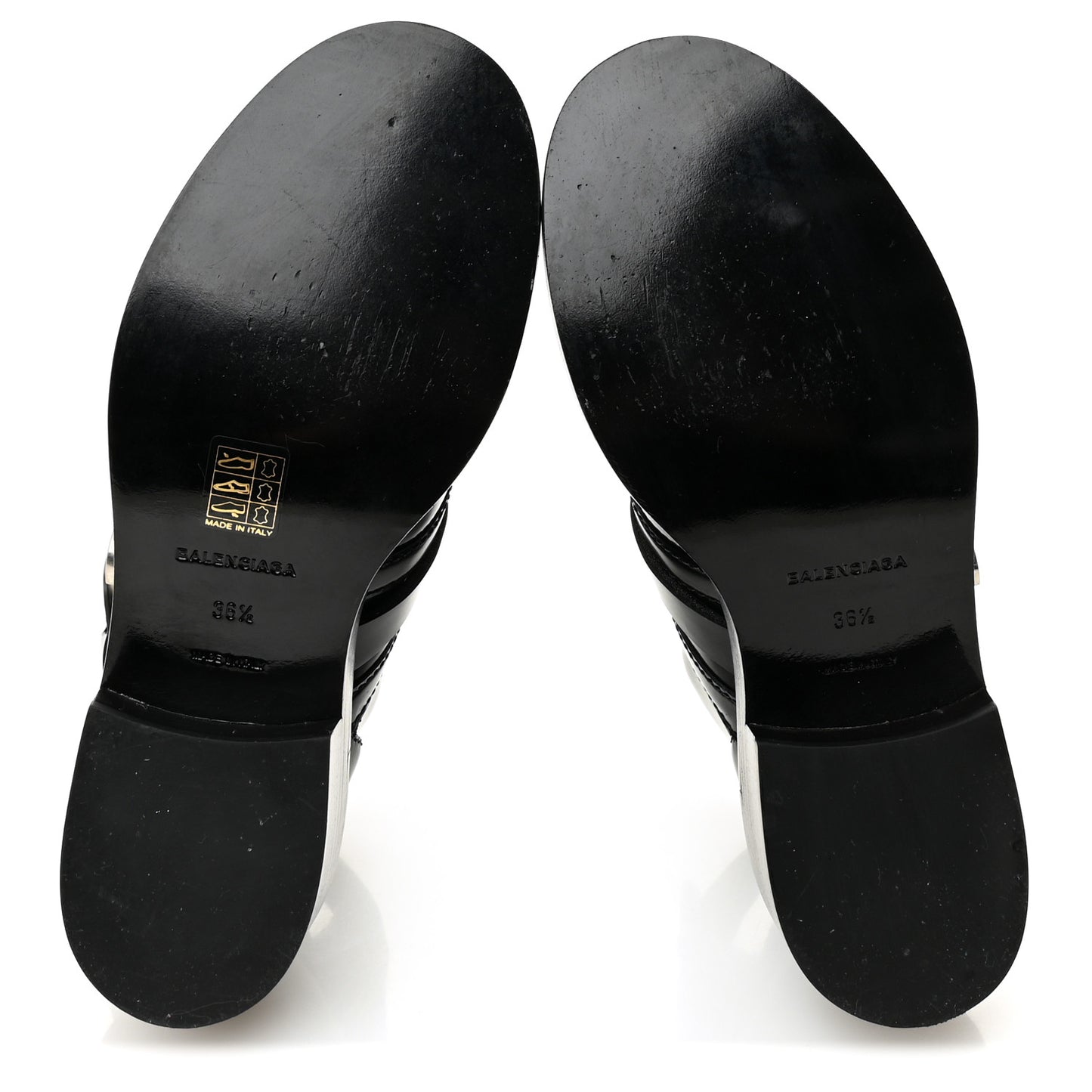 Brushed Calfskin Ceinture Ankle Boots 36.5 Black