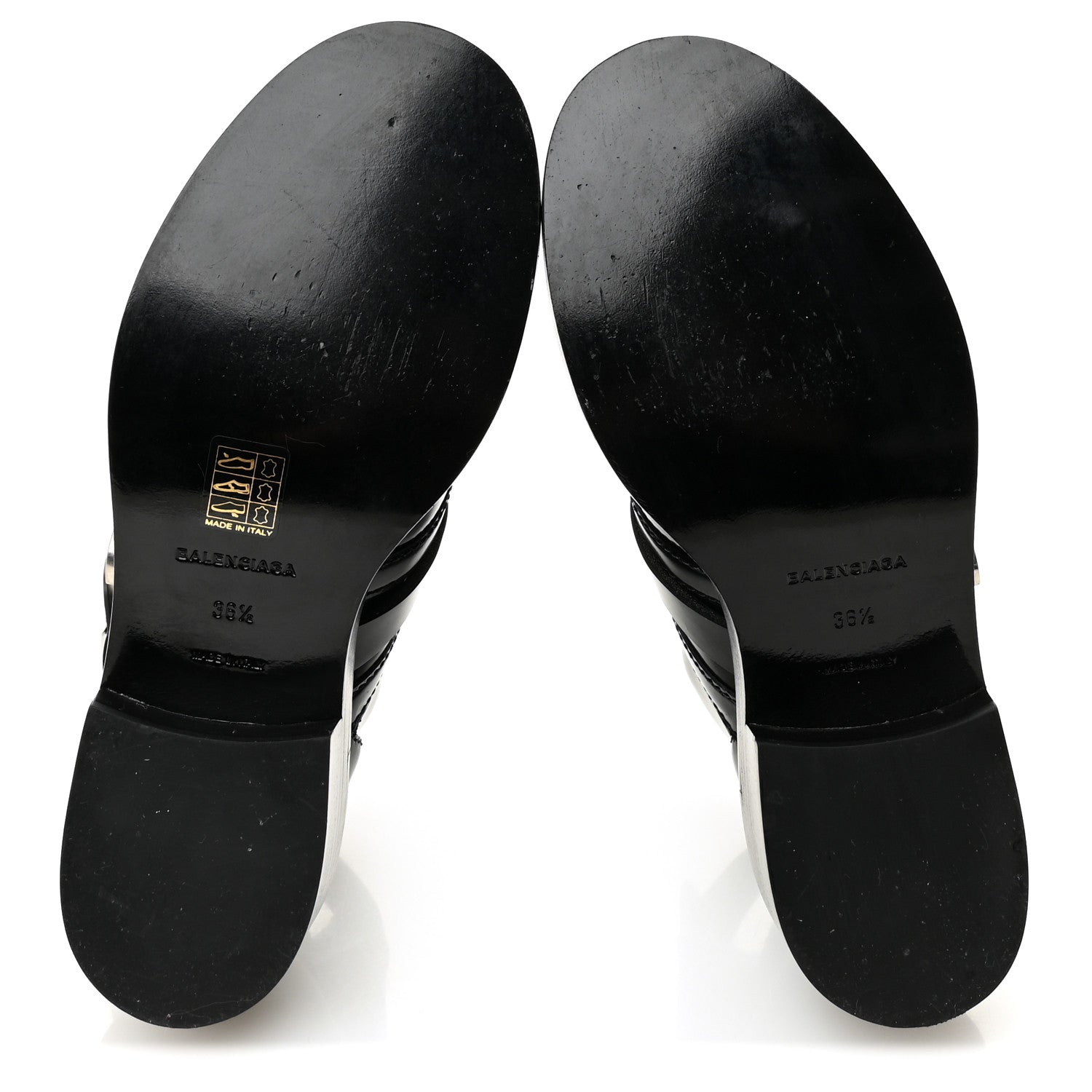 Balenciaga Brushed Calfskin Ceinture Ankle Boots 36.5 Black 5 of 9