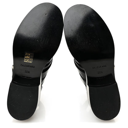 Balenciaga Brushed Calfskin Ceinture Ankle Boots 36.5 Black 5 of 9