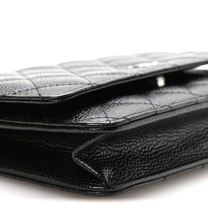 Chanel Caviar Quilted Wallet on Chain WOC Black 9 of 11