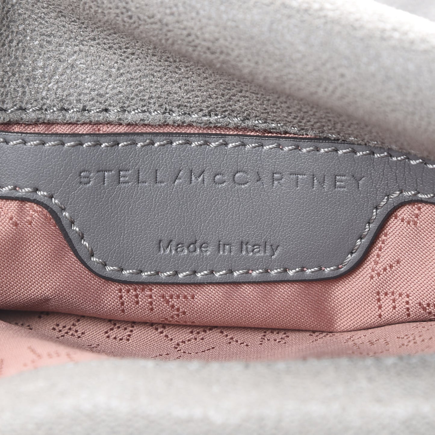 Shaggy Deer Mini Falabella Fold Over Tote Grey