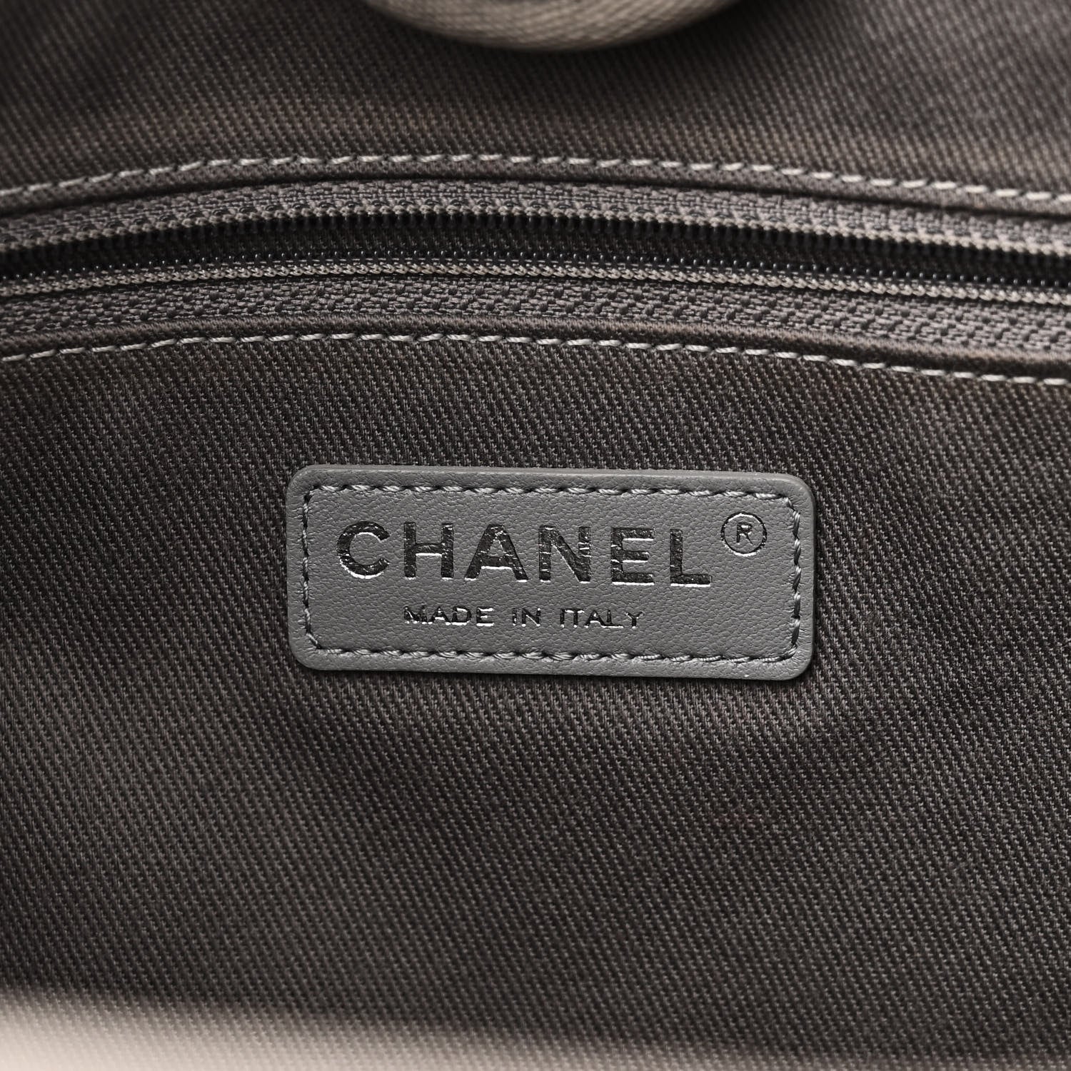 Chanel Mixed Fibers Small Deauville Tote Light Grey 6 of 10