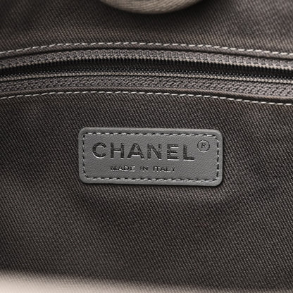 Chanel Mixed Fibers Small Deauville Tote Light Grey 6 of 10