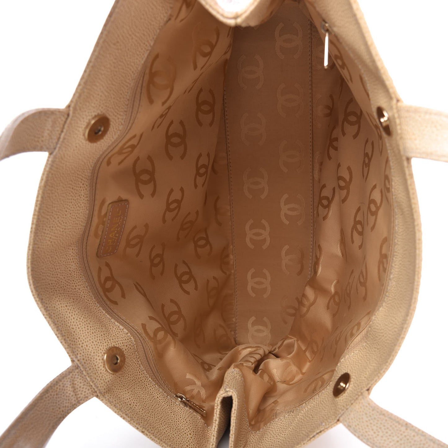 Caviar CC Tote Beige