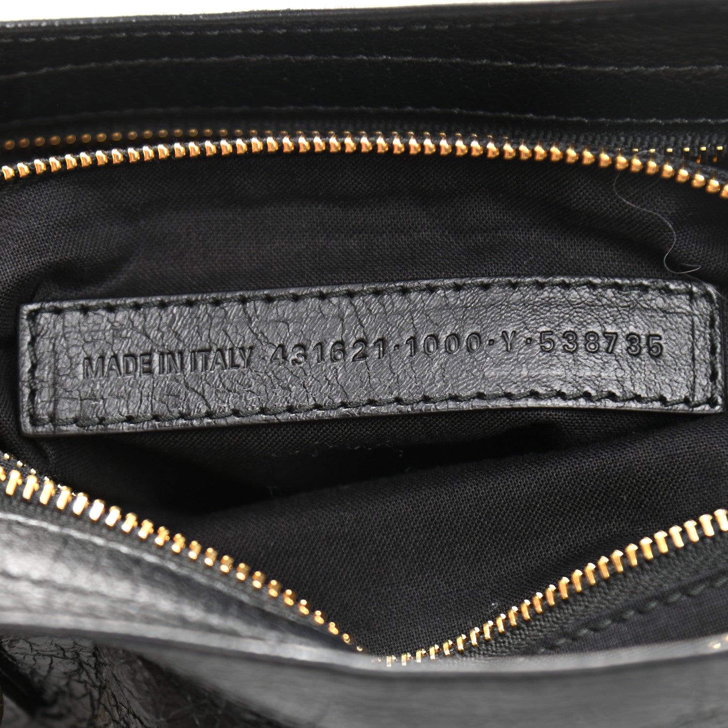 Balenciaga Agneau Classic Gold Hardware S City Graffiti Strap Black 6 of 9