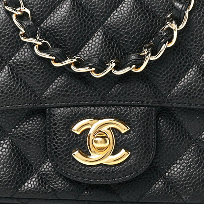 Chanel Caviar Quilted Mini Square Flap Black 9 of 13