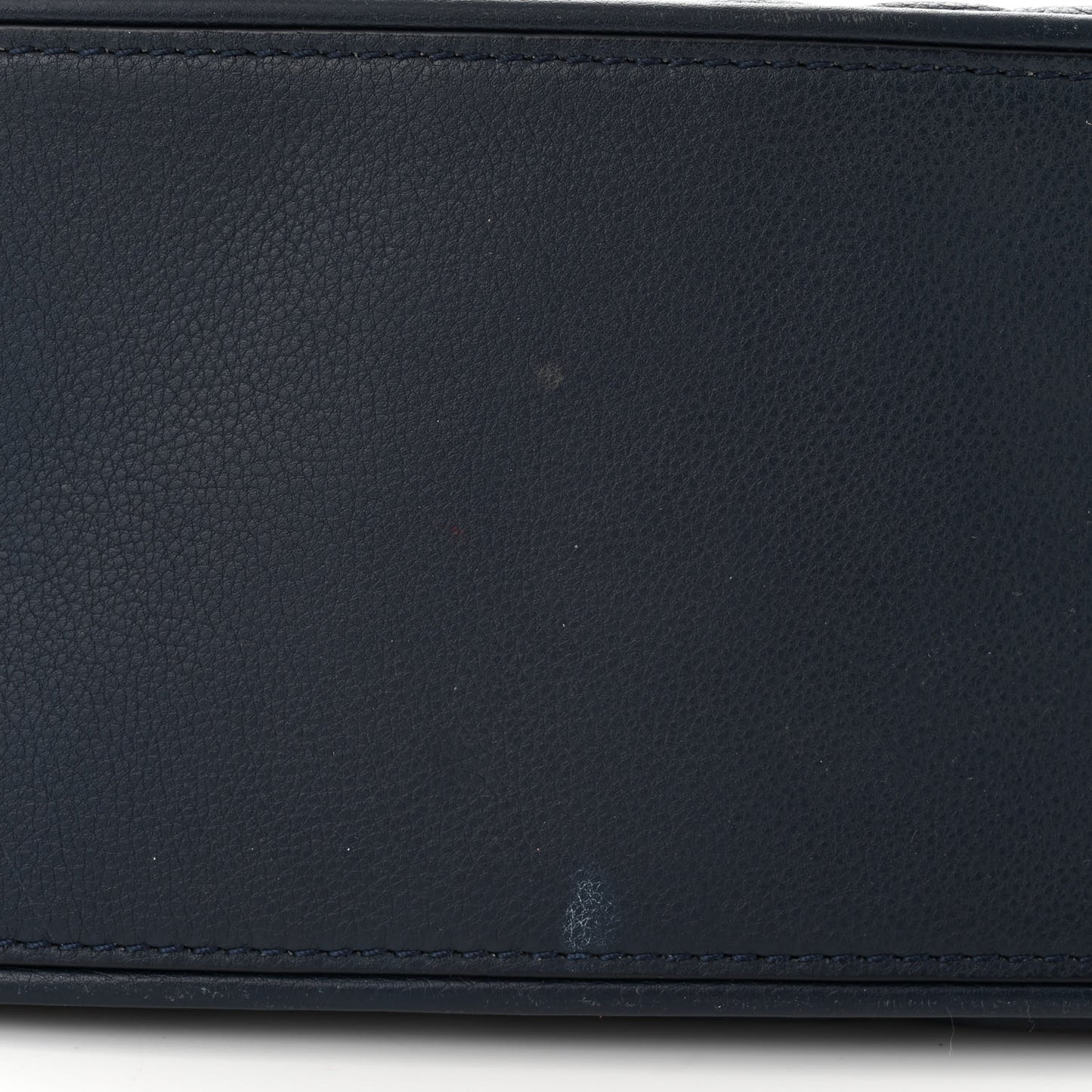Calfskin Quilted Medium Frame In Chain Flap Navy