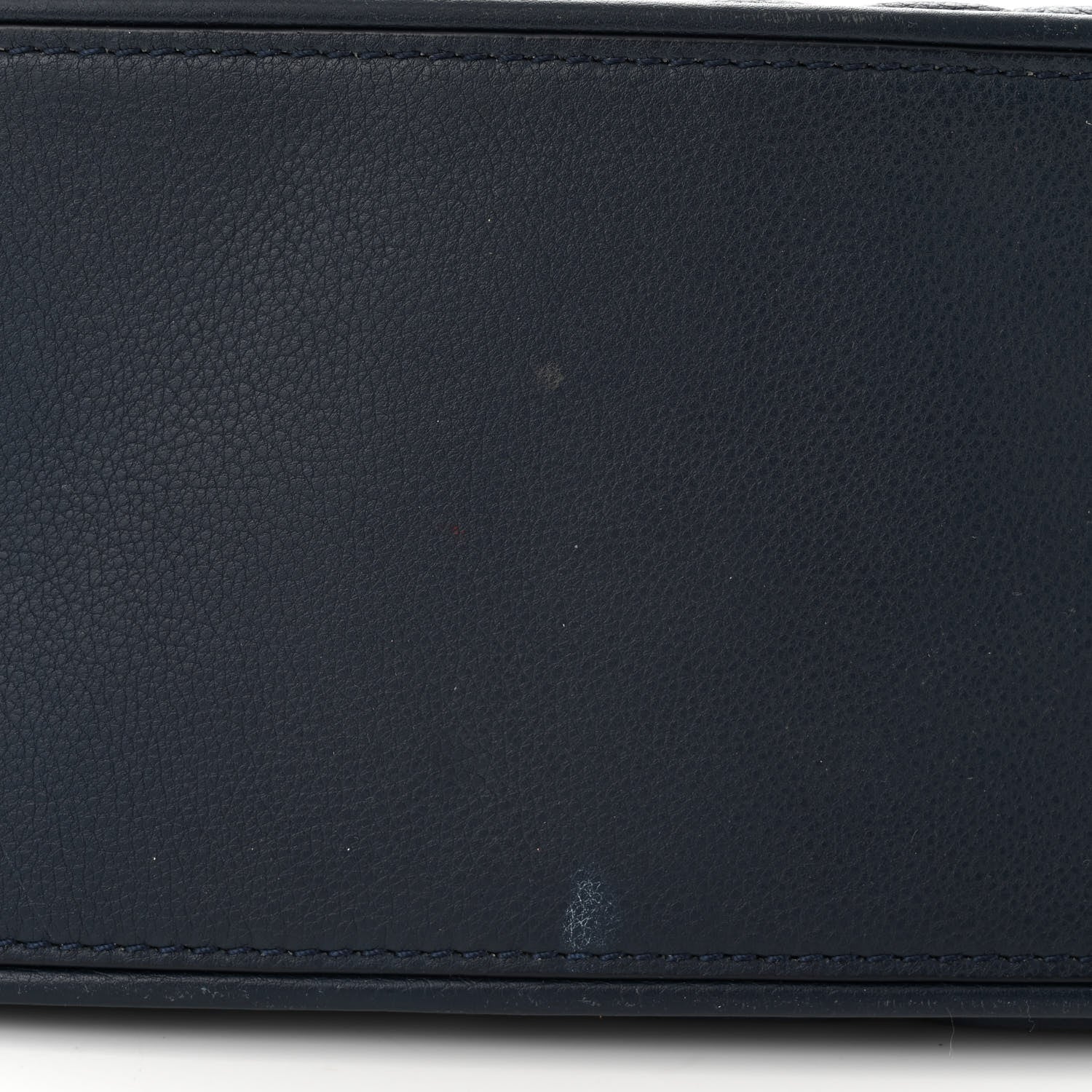 Chanel Calfskin Quilted Medium Frame In Chain Flap Navy 11 of 13