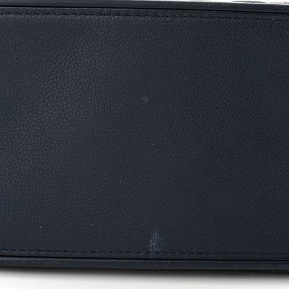 Chanel Calfskin Quilted Medium Frame In Chain Flap Navy 11 of 13