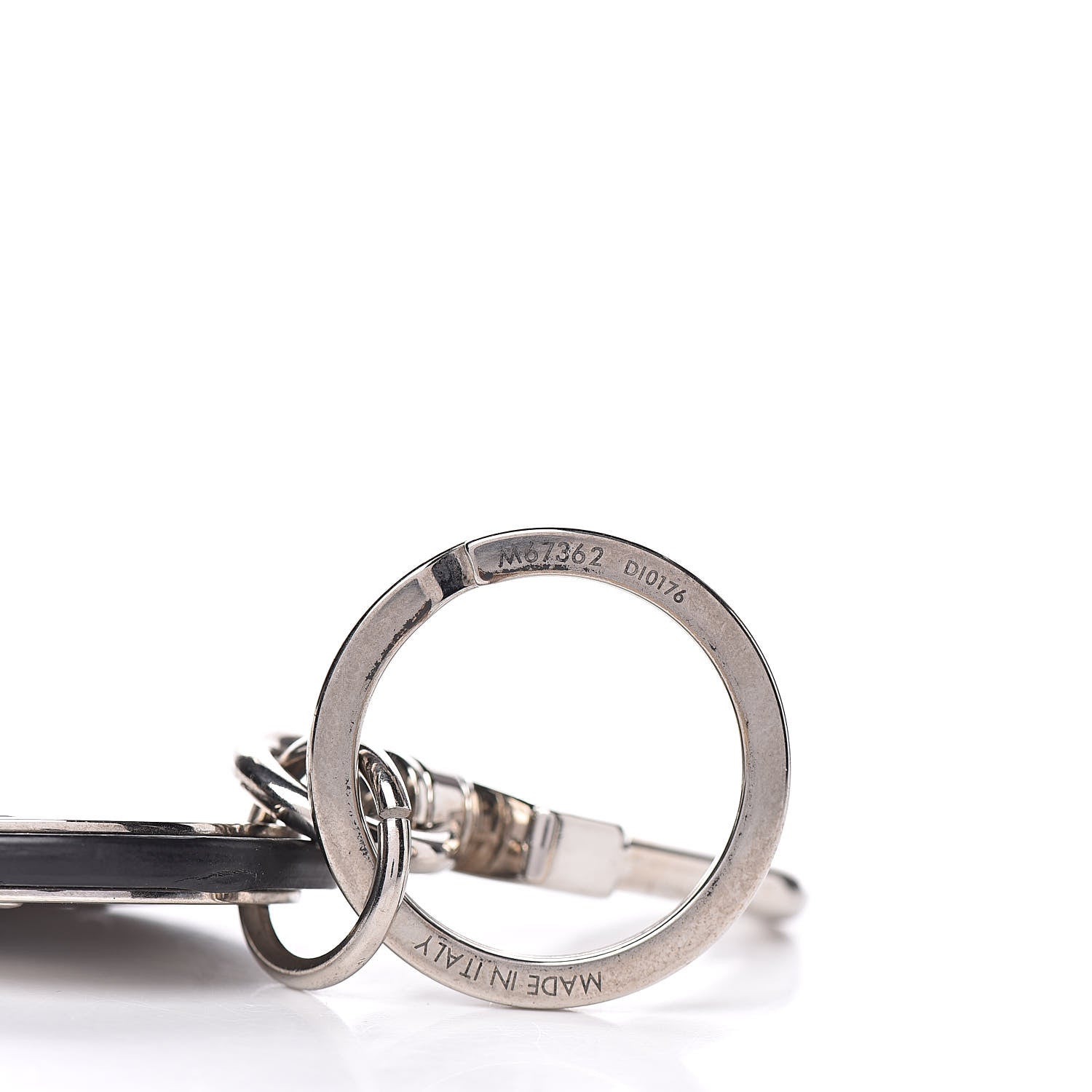 Louis Vuitton LV Circle Bag Charm Key Holder Silver 3 of 3