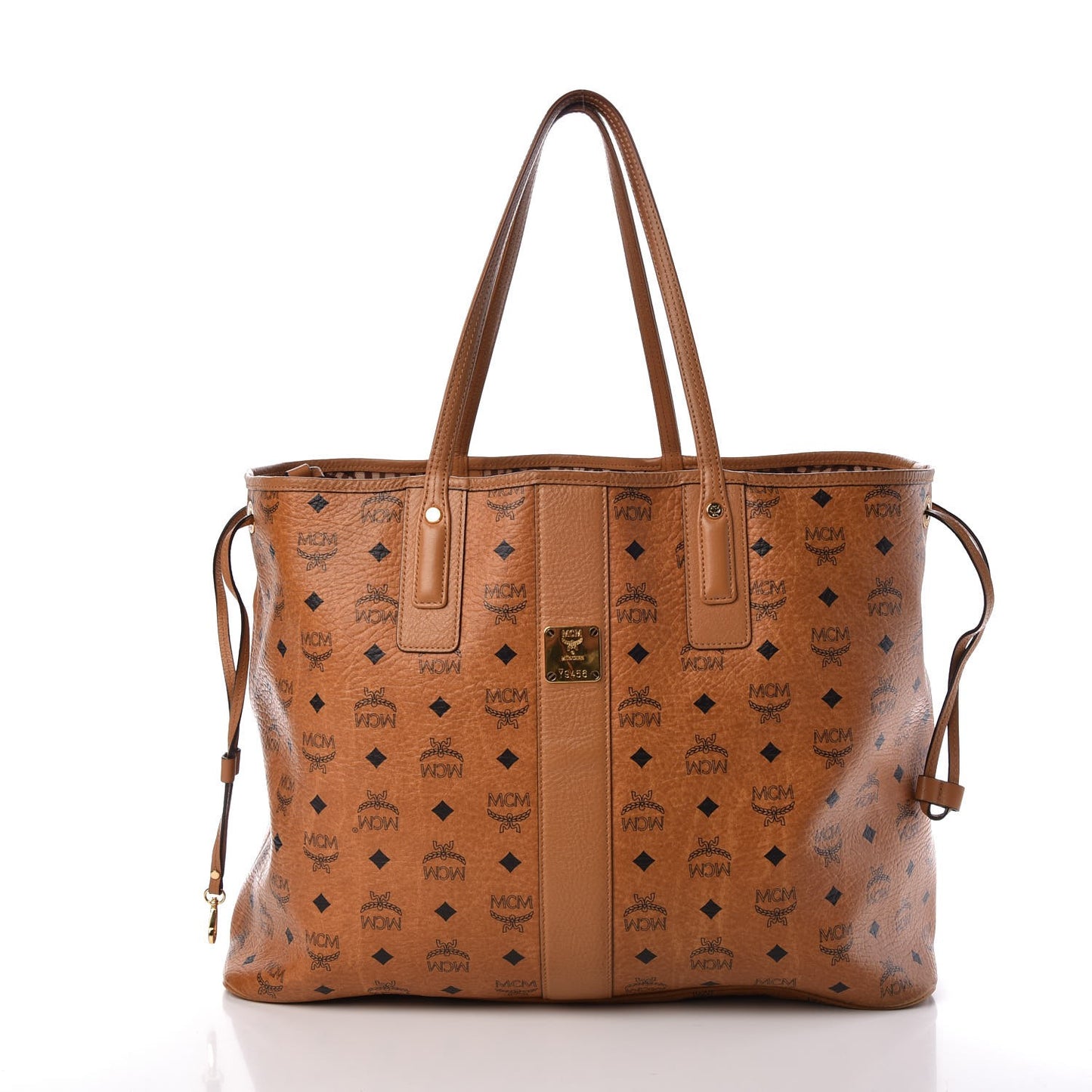 Visetos Large Liz Reversible Shopper Tote Cognac