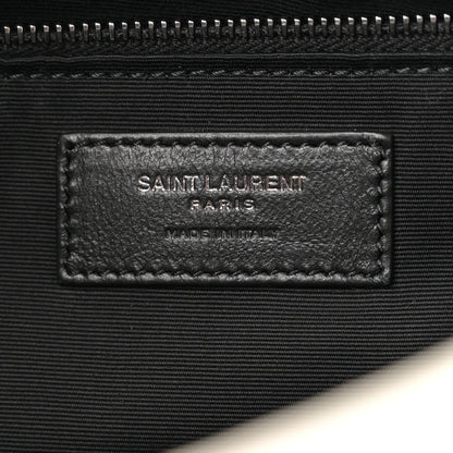 Saint Laurent Crinkled Calfskin Matelasse Monogram Medium Niki Chain Satchel Ivory 6 of 12