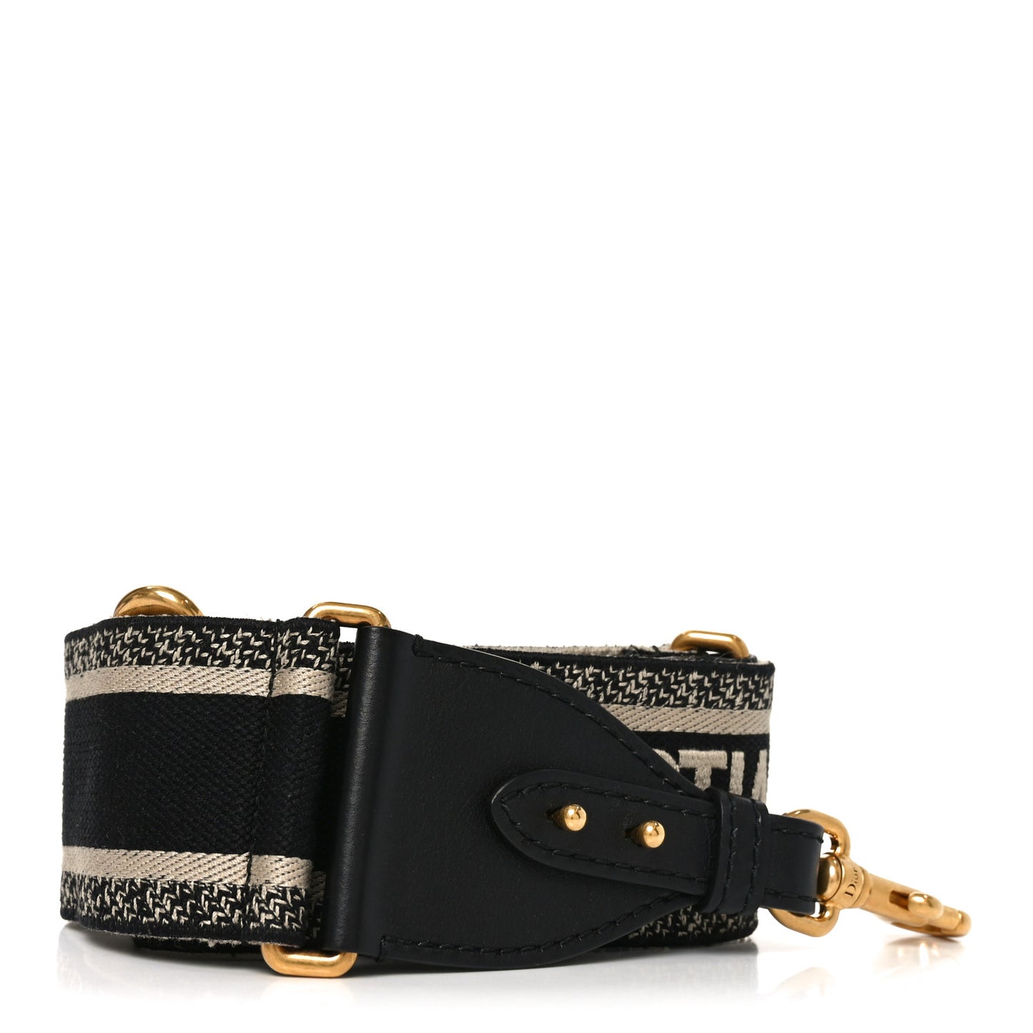 Canvas Embroidered Shoulder Strap Blue