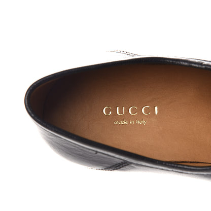 Gucci Lambskin Union Jack Horsebit Loafer Pumps 36.5 Black 7 of 7