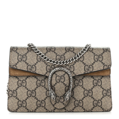 Gucci GG Supreme Monogram Super Mini Dionysus Shoulder Bag Taupe 1 of 10