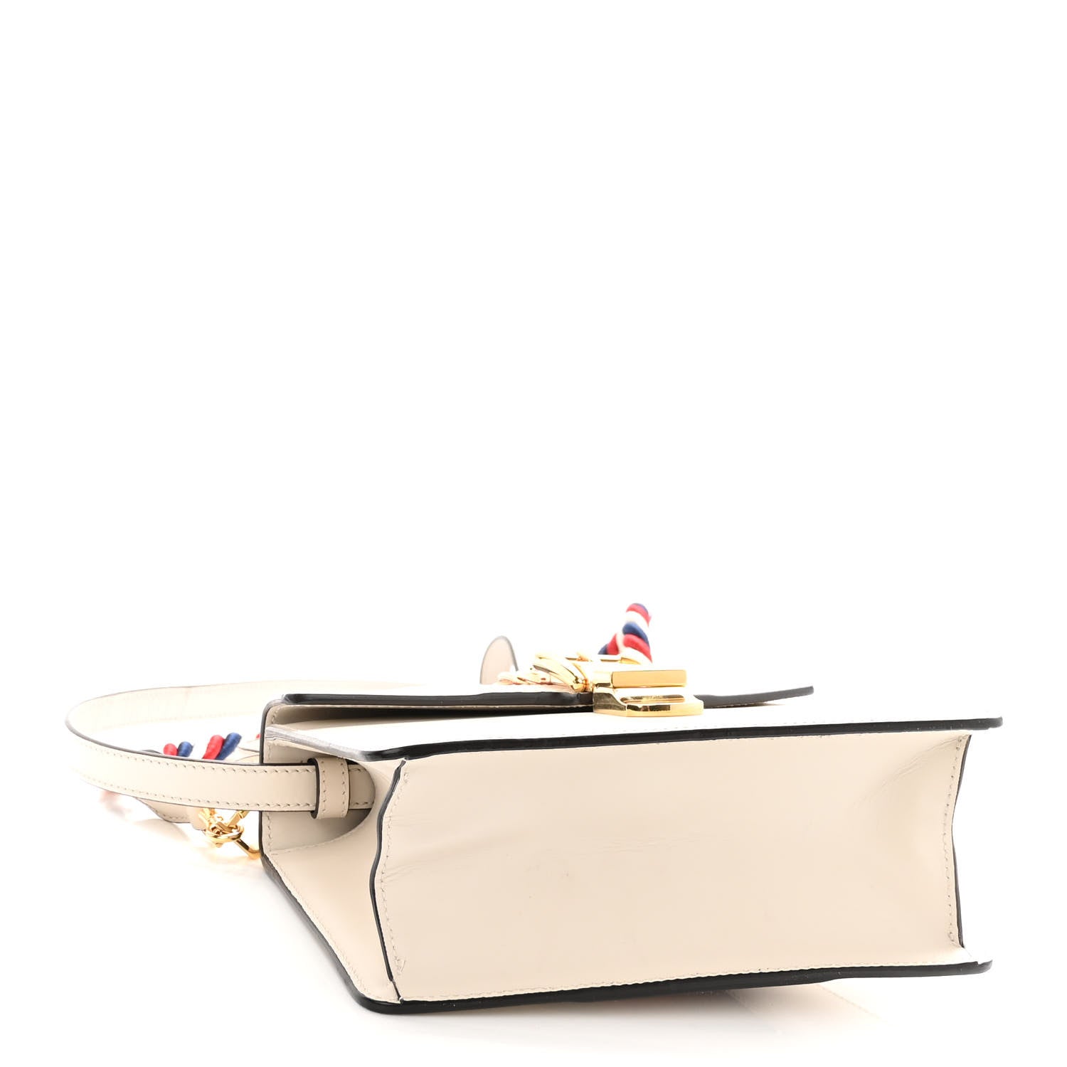 Gucci Calfskin Mini Sylvie Top Handle Bag White 4 of 10