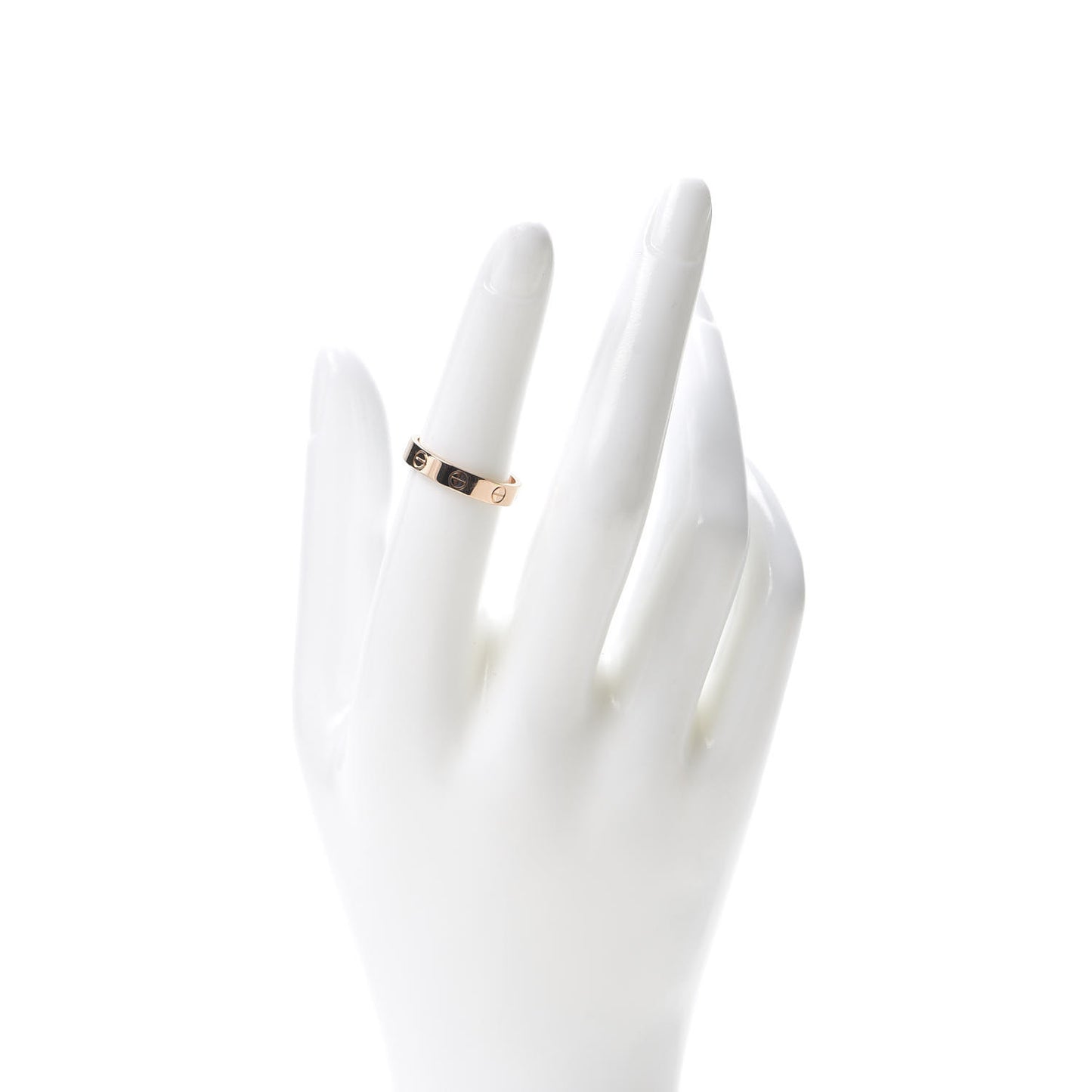 18K Pink Gold 3.5mm LOVE Wedding Band Ring 52 6