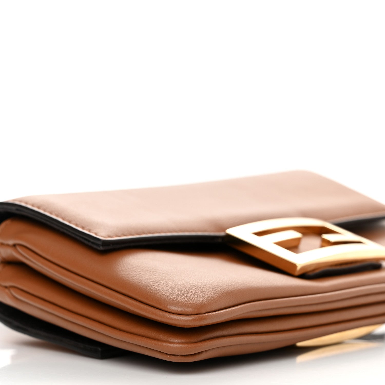 Fendi Vitello Grace Matte Duo Baguette Camel 10 of 13