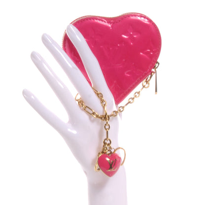 Louis Vuitton Vernis Heart Coin Purse Rose Pop 2 of 8
