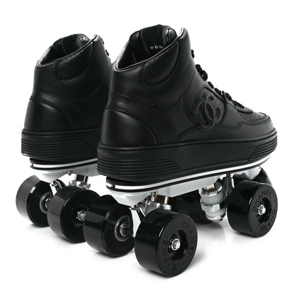 Chanel Calfskin Womens Roller Skates 38 Black 5 of 11