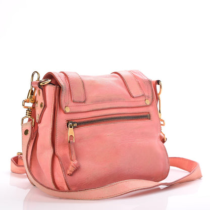 Proenza Schouler Lambskin PS1 Mini Pouch Messenger Bag Pink 3 of 9