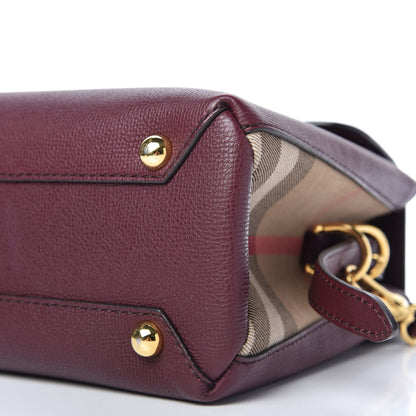 Burberry Derby Calfskin House Check Small Camberley Mahogany Red 7 of 10