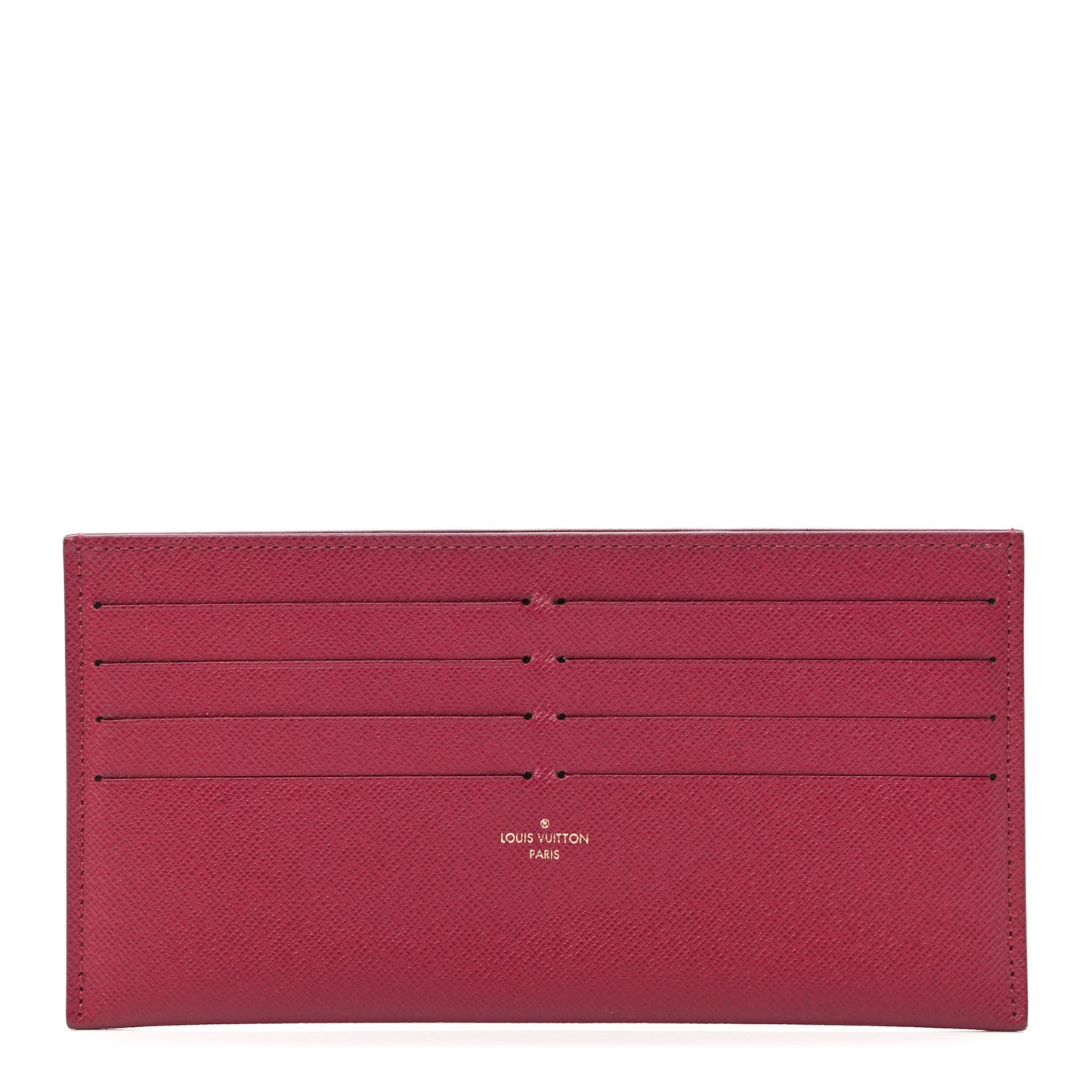 Calfskin Felicie Card Holder Insert Fuchsia