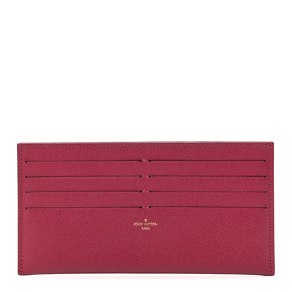 Louis Vuitton Calfskin Felicie Card Holder Insert Fuchsia 1 of 7