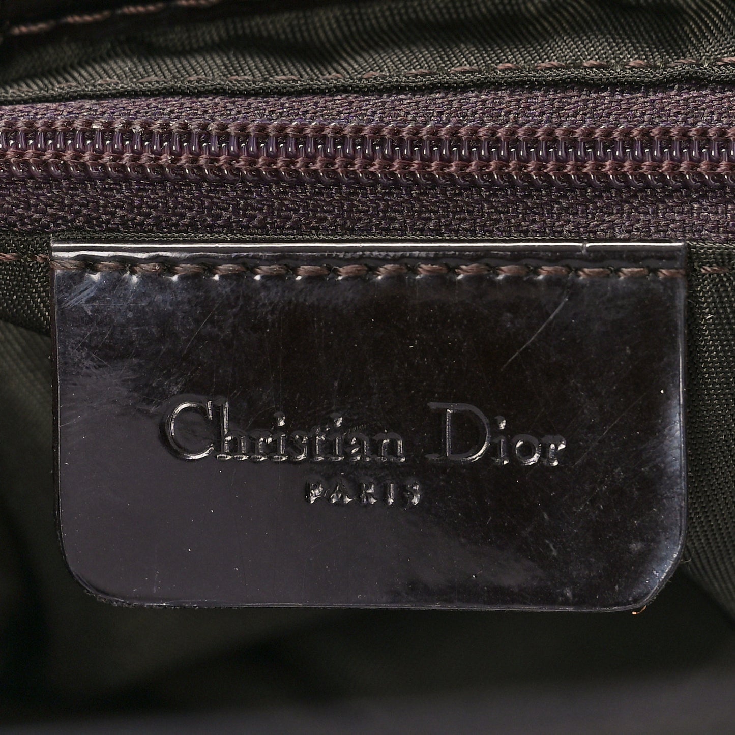 Satin Saddle Bag Brown Multicolor