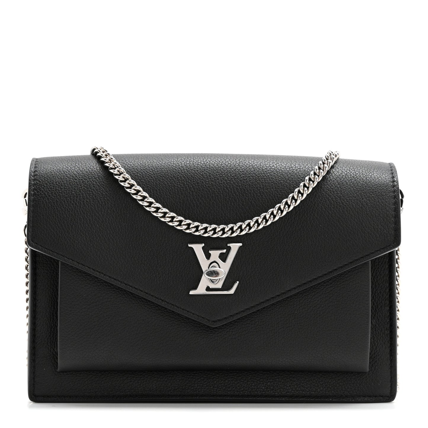 Soft Calfskin My Lockme Pochette Black