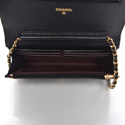 Chanel Caviar Quilted Wallet On Chain WOC Black 5 of 12