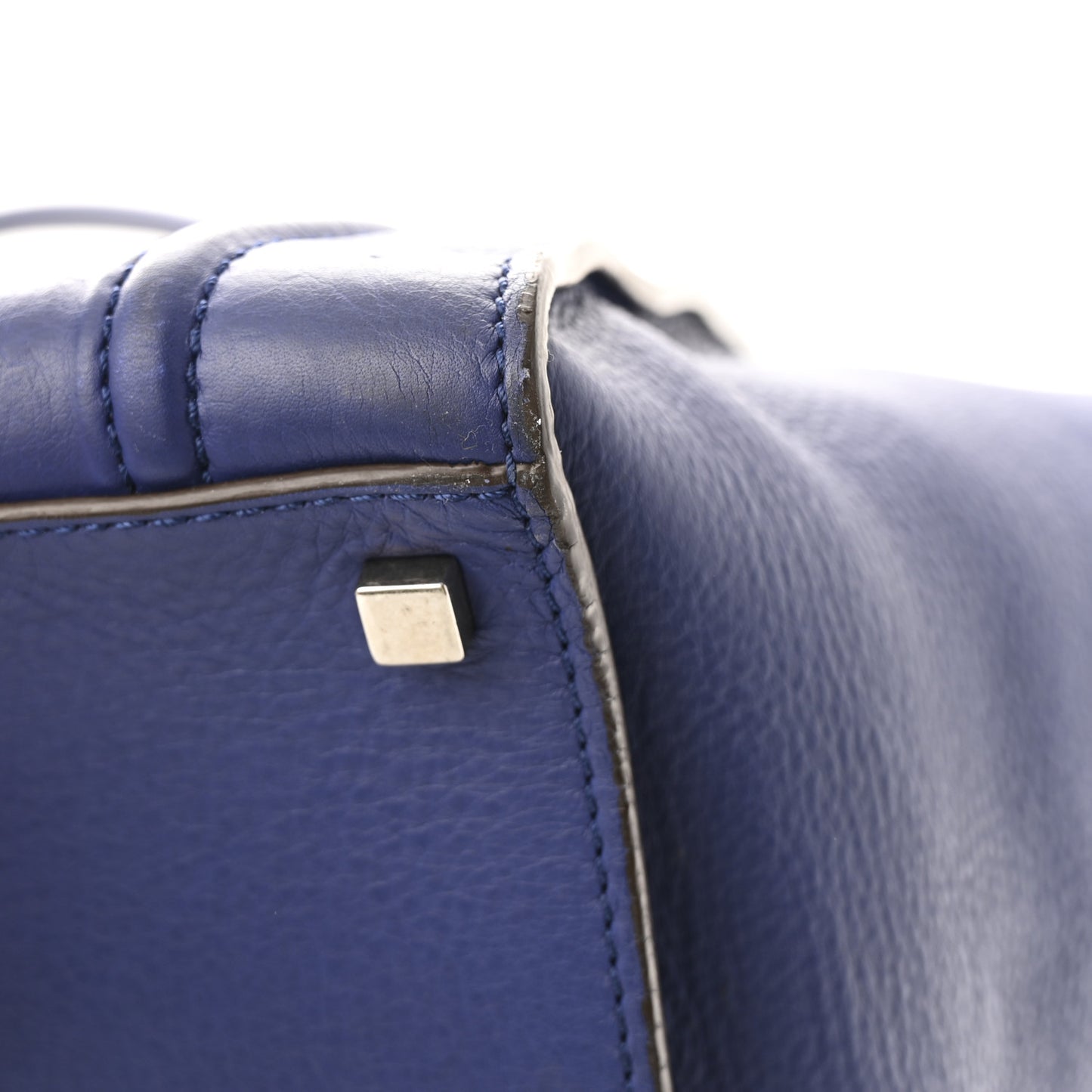 Grained Calfskin Medium Phantom Luggage Indigo